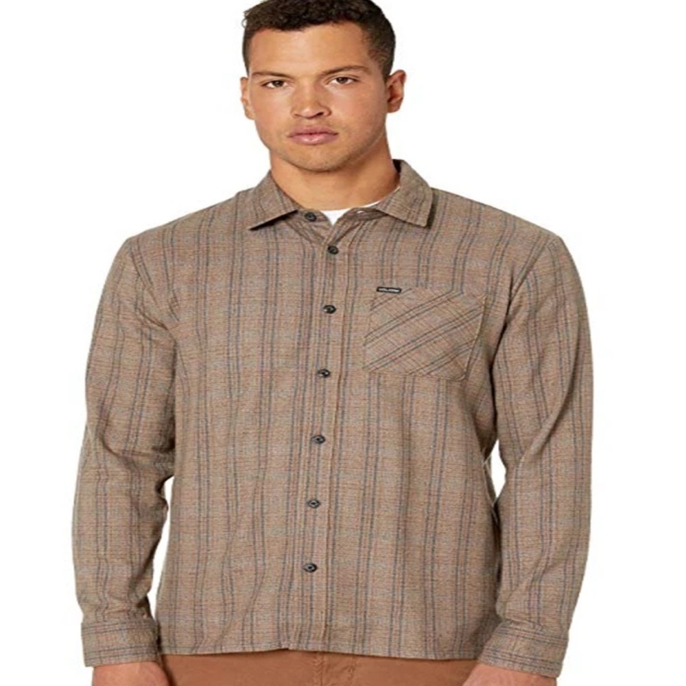 Volcom Glenstone Long Sleeve Bison Shirt